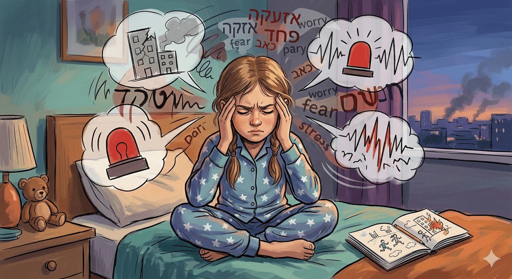 לחץ סטרס כאבי ראש וחרדה בילדים