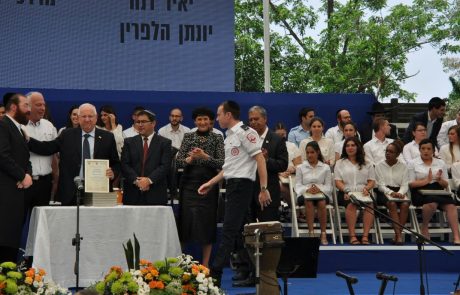 מתנדב השירות הלאומי-אזרחי במד”א אביגדור דרקסלר נבחר למצטיין מטעם נשיא המדינה