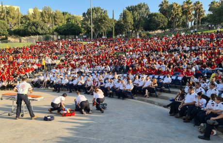 מספסל הלימודים להצלת חיים: כ-3,000 תלמידי כיתה ט’ הוכשרו כמגישי עזרה ראשונה במד”א