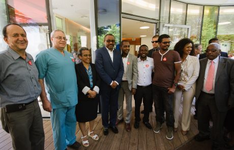 ראש ממשלת אתיופיה במרכז הרפואי וולפסון