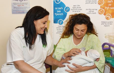 שבוע ההנקה במרכז סבן בסורוקה בסימן :”בריא ואפשרי,היכן ומתי שתרצי”